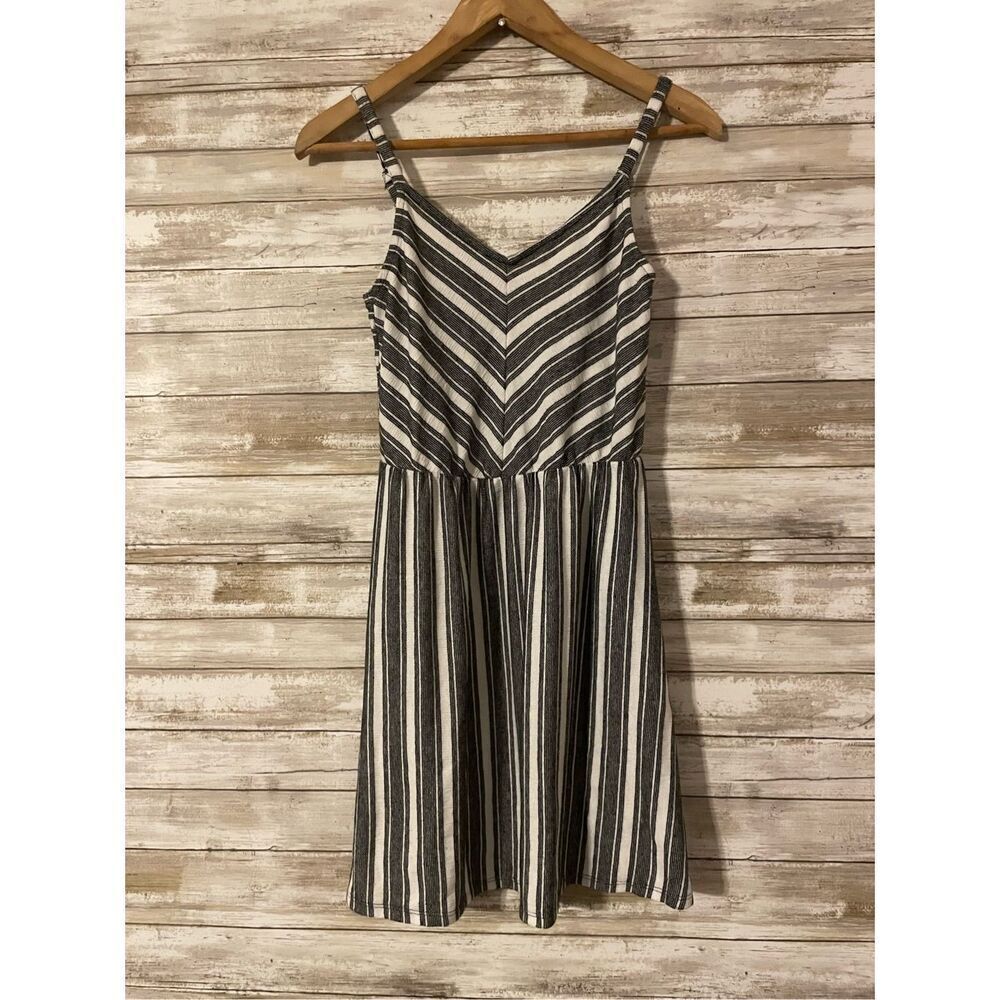 Universal Thread Striped Tank Mini Dress Spaghetti Strap Dress Size Small​